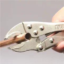 LOCK-GRIP PLIERS - CURVED JAW 180MM