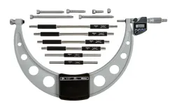 Mitutoyo Digimatic Outside Micrometer Set 6-12\"/150-300mm Interchangeable Anvil Type IP65 Coolant Proof