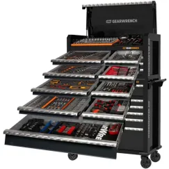 542 PIECE COMBINATION TOOL KIT + 43 INCH CHEST + 43 INCH TROLLEY