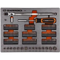 106PC 1/4 INCH DRIVE MICRO BITS SET IN EVA TRAY