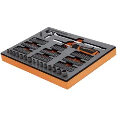 106PC 1/4 INCH DRIVE MICRO BITS SET IN EVA TRAY
