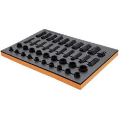 39PC 1/2 INCH DRIVE IMPACT SOCKET SET IN EVA TRAY