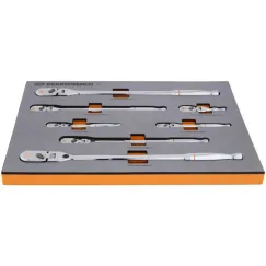 7PC 120XP RATCHET HANDLE SET IN EVA TRAY