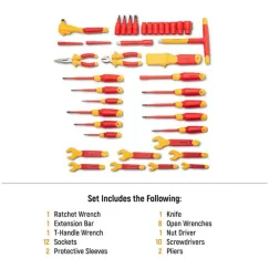 39 PIECE VDE INSULATED TOOL SET
