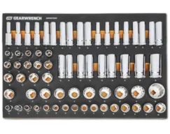 GEARWRENCH 67PC 1/2 IN DRIVE MASTER MET SOCKET SET IN EVA TRAY