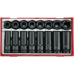 20PC 1/2IN DR.IMPACT SKT SET 13-24MM DIN