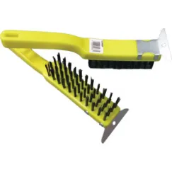 Steel Wire Brush With Scraper