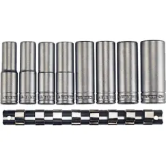 9 Piece 1/2\" Drive Deep 6 point Sockets