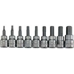 9 Piece 3/8\" Drive Hex Bit Sockets