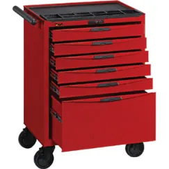 6 Drawer 8 Series Roller Cabinet with Ball Bearing Slides and Combination Lock