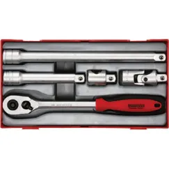 5 Piece 1/2\" Drive Ratchet & Accessories