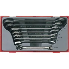 8 Piece Ratcheting Combination Spanner Set
