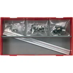 32PC SOCKET CLIP RAIL SET 1/4-3/8-1/2IN