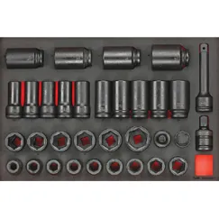3/4\" Drive 33 Piece Impact Socket Set (EVA)
