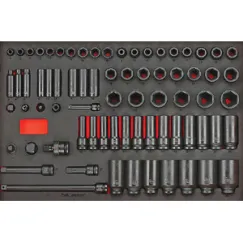 3/8\" & 1/2\" Drive 73 Piece Impact Socket & Accessories Set (EVA)