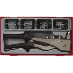 81PC H/D RIVET GUN SET W/RIVETS