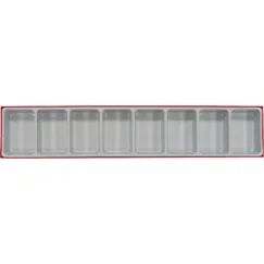 EMPTY COMPARTMENT TTX TRAY (8 SPACE)