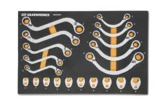 GEARWRENCH 20PC SPECIALTY RATCHETING MET WRENCH SET IN EVA TRAY