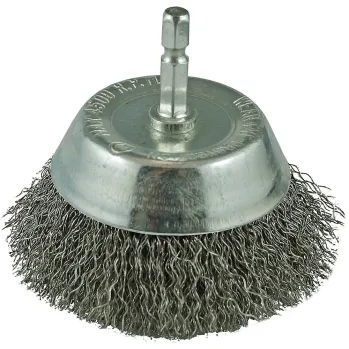Crimp Wire Spindle Mounted Cup Brushes