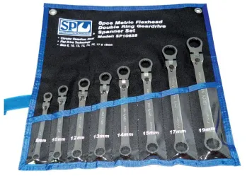 Locking Flex Head Double Box Wrench Sets