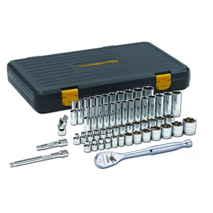 56 PC. 3/8" DRIVE 6 POINT 120XP™ STANDARD & DEEP SAE/METRIC MECHANICS TOOL SET