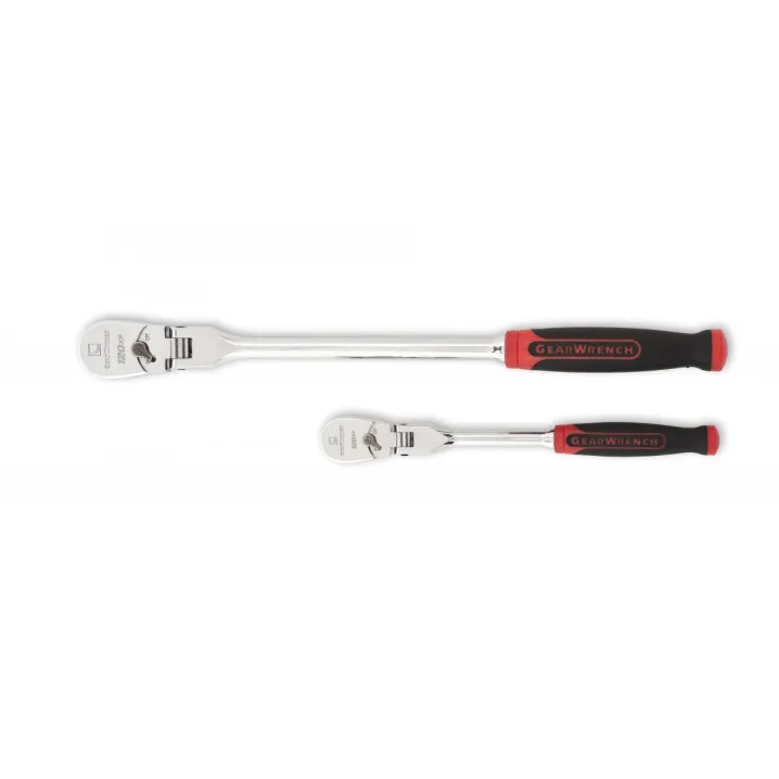 2 PC. 1/4" & 3/8" DRIVE 120XP™ DUAL MATERIAL FLEX HEAD TEARDROP RATCHET SET