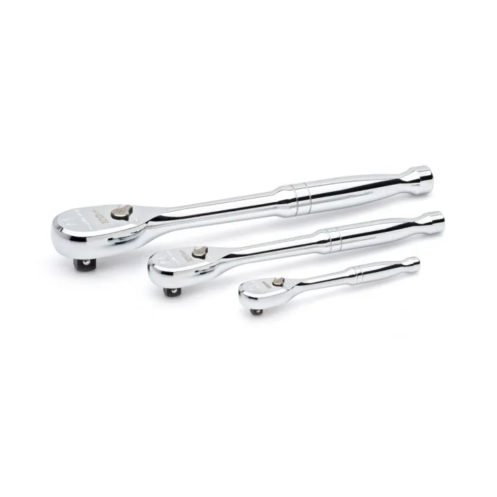 3 PC. 1/4", 3/8" & 1/2" DRIVE 120XP™ TEARDROP RATCHET SET