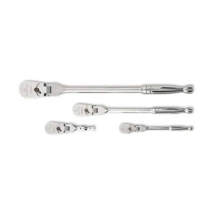 4 PC. 1/4", 3/8" & 1/2" DRIVE 120XP™ FLEX HEAD TEARDROP RATCHET SET