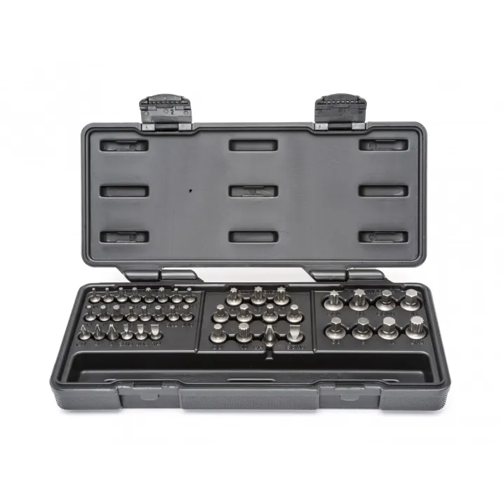 41 PC. PHILLIPS®/SLOTTED/TORX®/HEX/TRIPLE SQUARE INSERT BIT SET FOR 6 & 12 POINT WRENCHES