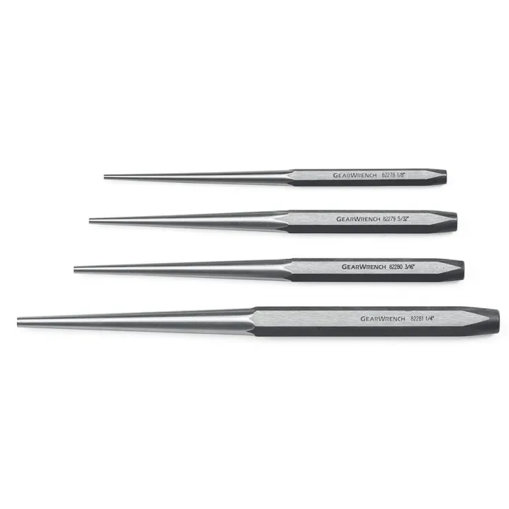 4 PC. LONG TAPER PUNCH SET