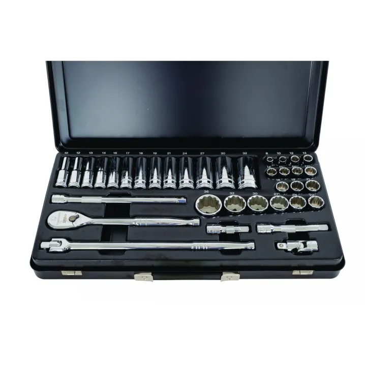 36PC METRIC 12PT STANDARD & DEEP SOCKET SET