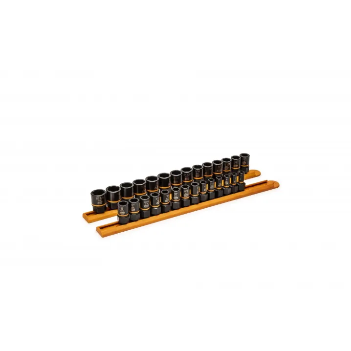 28 PC. 1/4" & 3/8" DRIVE BOLT BITER™ IMPACT EXTRACTION SOCKET SET