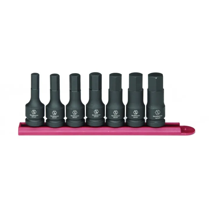 7 PC. 1/2" DRIVE HEX BIT IMPACT SAE SOCKET SET