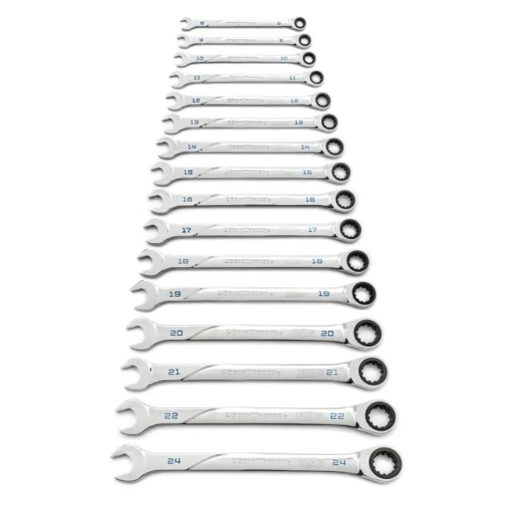 16 Pc. 120XP™ Universal Spline XL Ratcheting Combination Metric Wrench Set