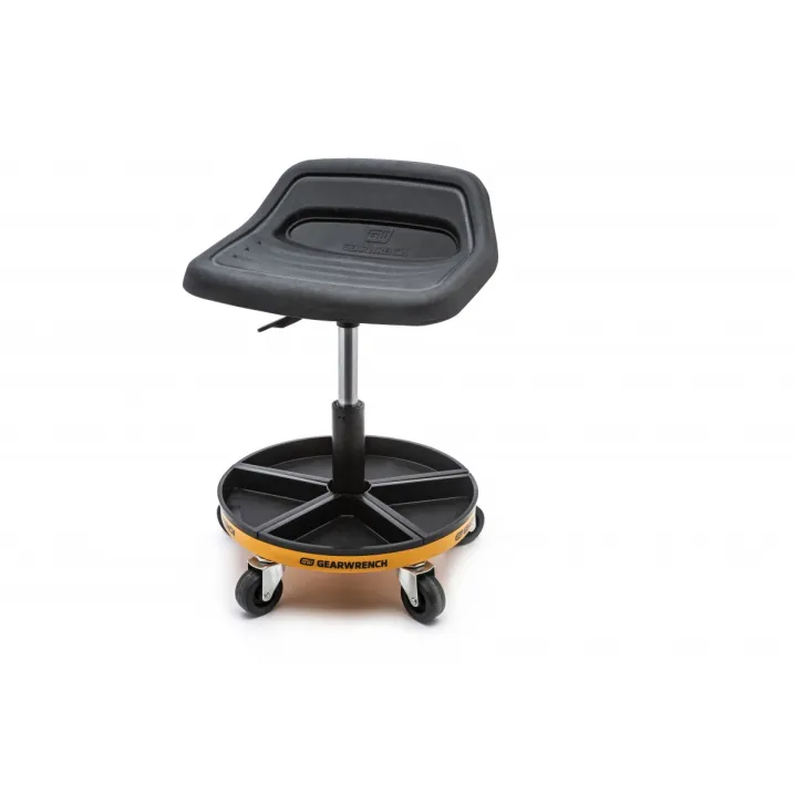 ADJUSTABLE HEIGHT SWIVEL MECHANICS SEAT 18" TO 22"