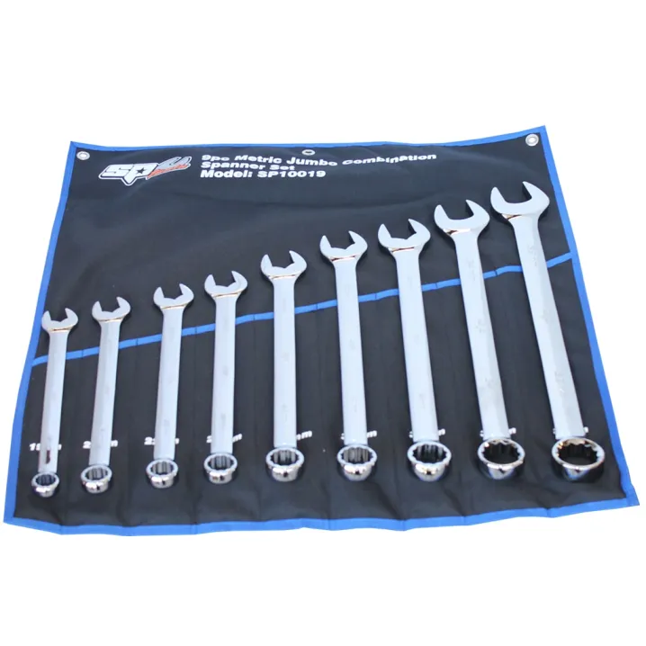 COMBINATION ROE SPANNER SET - JUMBO - METRIC - 9PC