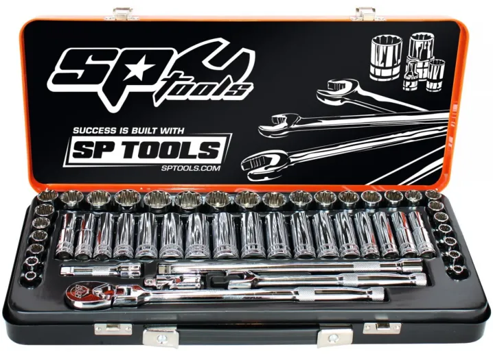 3/8"DR SOCKET SET - 6PT & 12PT METRIC/SAE - 51PC
