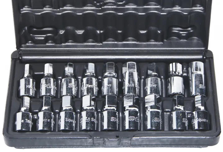 OIL DRAIN PLUG KEY SET - 3/8"DR - 18PC