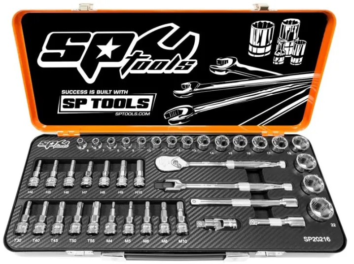 3/8"Dr Socket Set - Metric, Inhex, Torx & Spline - 39pc
