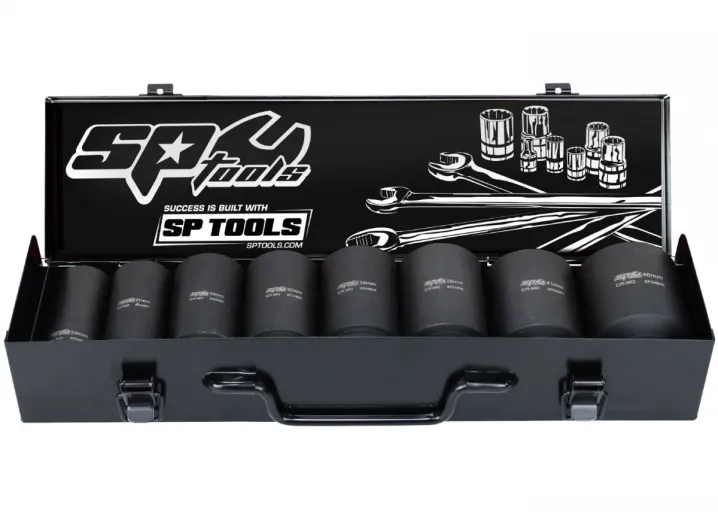 3/4"DR DEEP IMPACT SOCKET SET - 6PT METRIC - 8PC