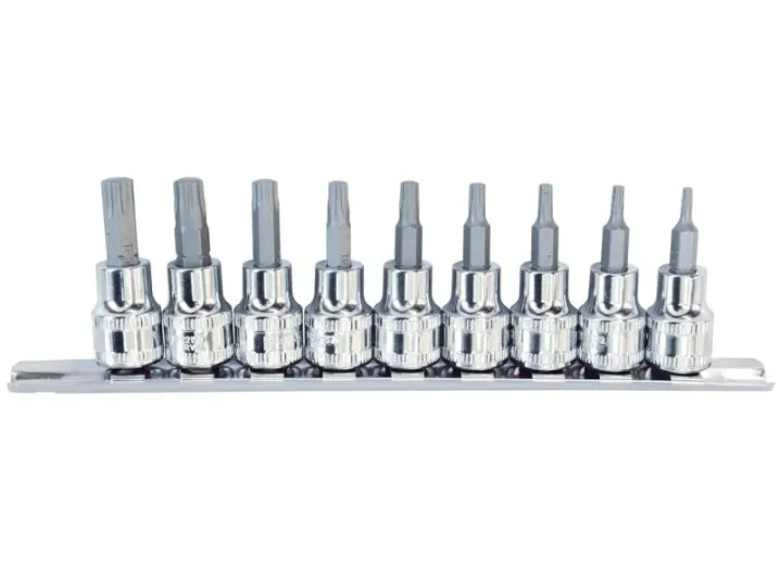 3/8" DR Socket Rail Set - 9PC - Torx Plus