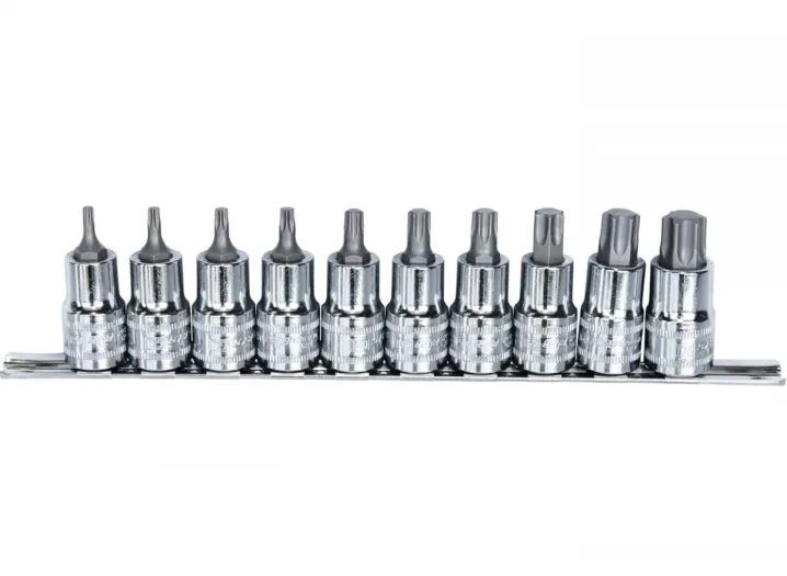 1/2"DR SOCKET RAIL SET - TORX - 10PC