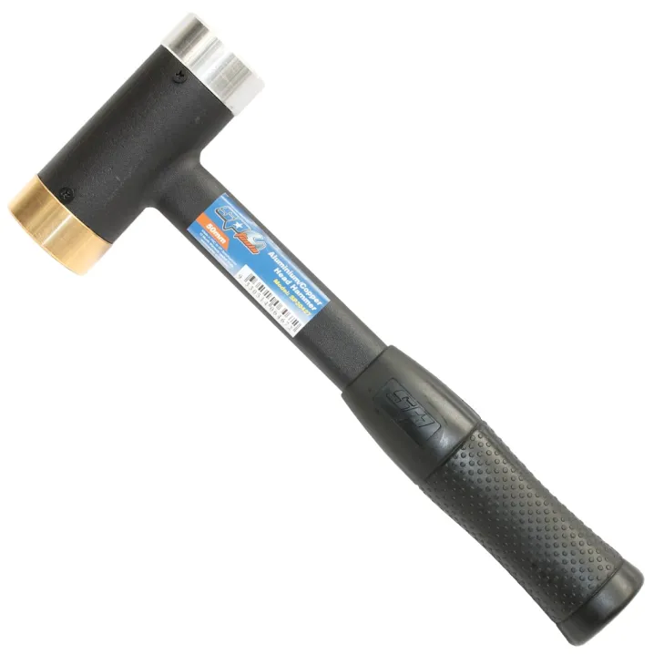 DUAL HEAD HAMMER - ALUMINIUM & BRASS - OPTIONS AVAILABLE - 35MM