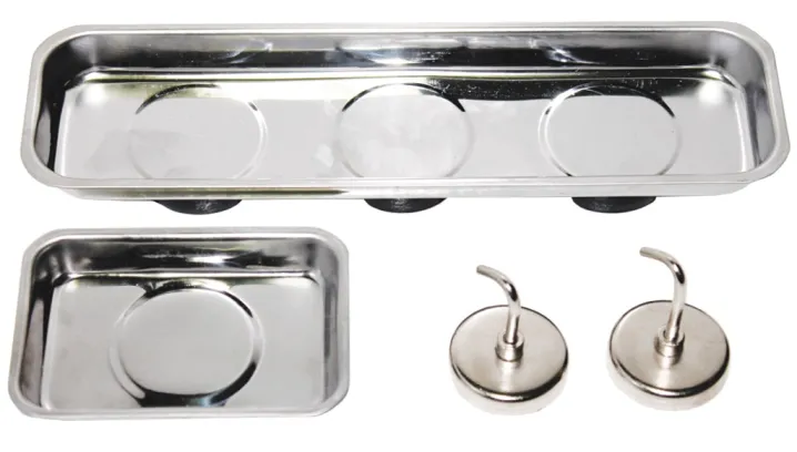 PARTS TRAYS & HOOKS SET - MAGNETIC - 4PC