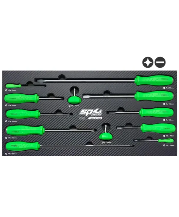 JIS Screwdriver Set In EVA Foam Tray - 12PC