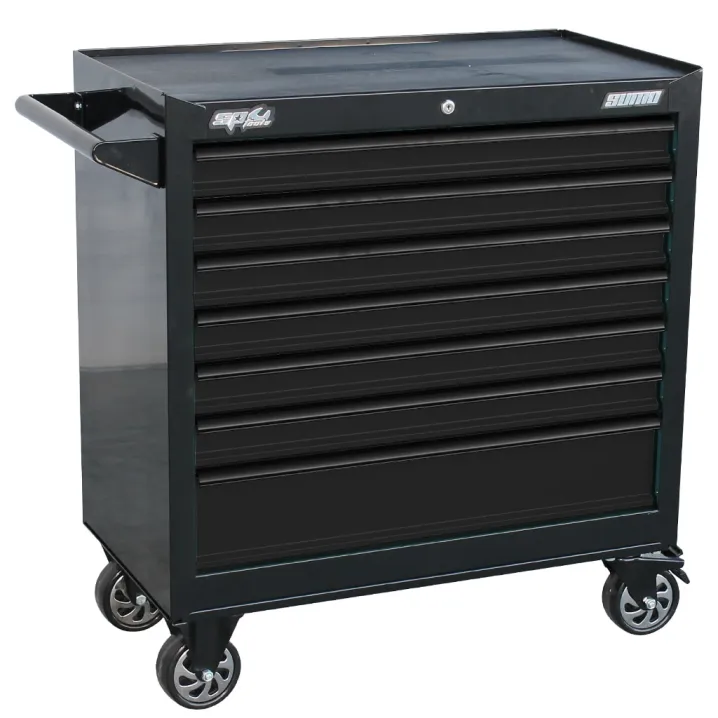 SUMO SERIES ROLLER CABINET - 7 DRAWER - BLACK