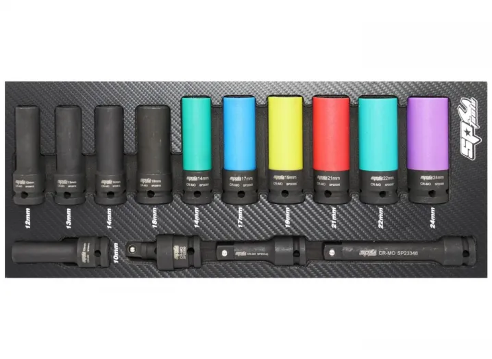 FOAM TRAY - TECH SERIES METRIC ONLY - 14PC - SOCKETS INCLUDED