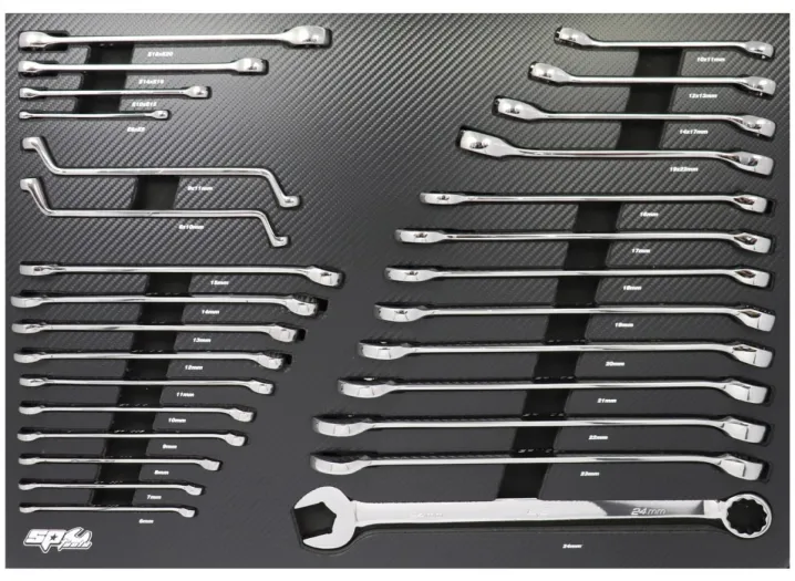 FOAM TRAY - TECH SERIES METRIC ONLY - 29PC - SPANNERS INCLUDED
