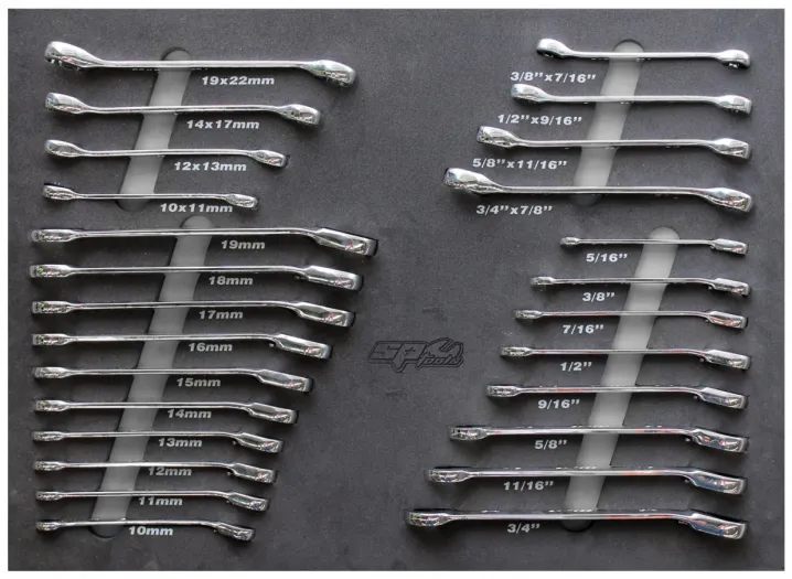 FOAM TRAY - METRIC/SAE - 26PC - SPANNERS INCLUDED