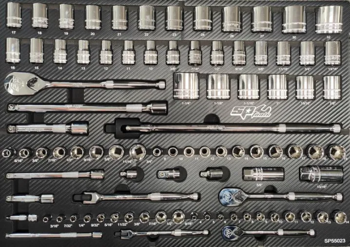 Foam Tray - CARBON SERIES Metric/SAE - 90pc - Sockets & Accessories Included